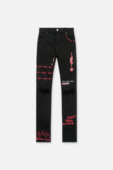 RTA Bryant Skinny Jean Black RLD Artistic Jeans at Gravity NYC